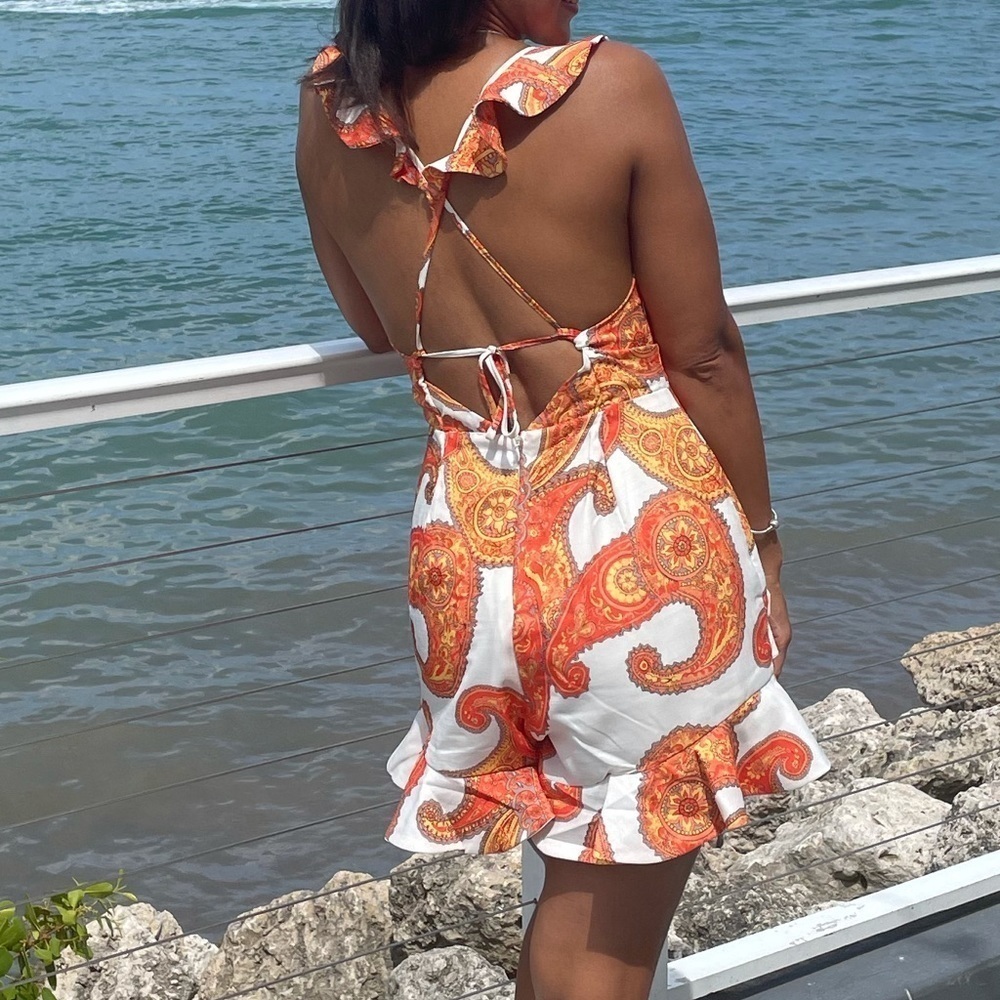 Jumpsuit in linen - Picture 2 of 3